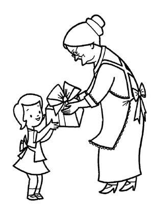 Раскраски ко Дню пожилого человека распечатать или скачать бесплатно в ...