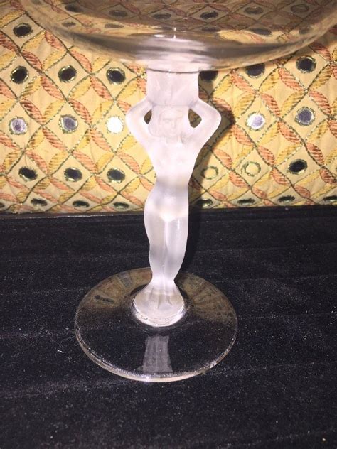 France Bayel Bacchante Nude Stem Female Crystal Glass Champagne Wine
