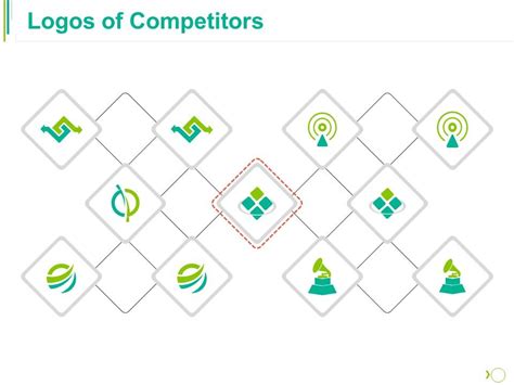 logos  competitors  outline grid powerpoint  designs