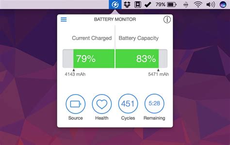 Battery Monitor App For Mac Shows Remaining Battery Time, Other ...