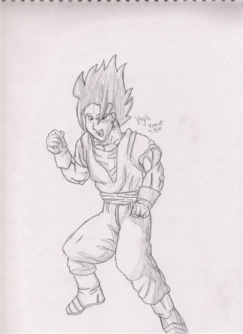 Vegito Pose By 56ghk On Deviantart