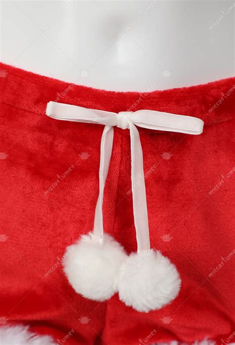 Christmas Sexy Lingerie Set Kawaii Reindeer Style Plush Crop Top Shorts Set Cosplay Top