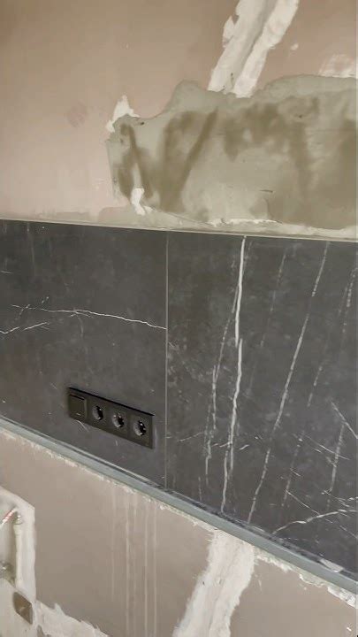 Идеальный фартук для вашей кухни. Керамогранит 1200х600 - YouTube