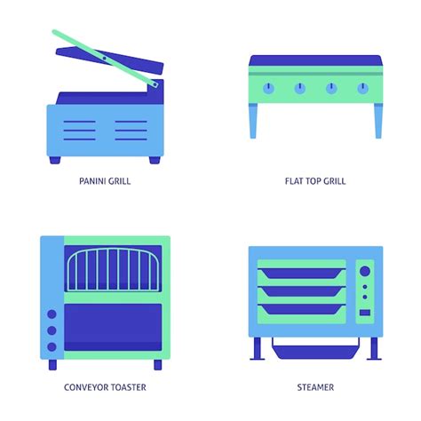 Premium Vector Kitchen Equipment Icon Set