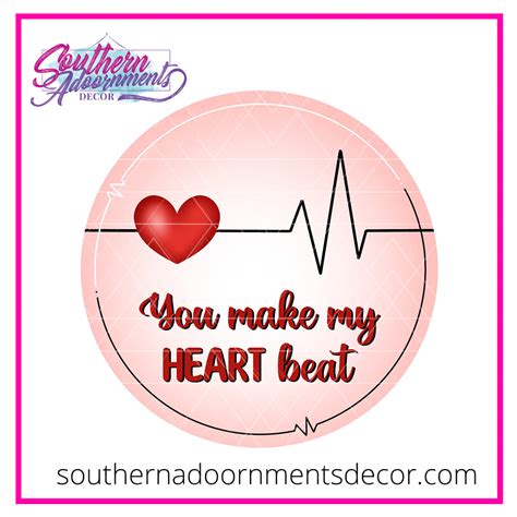 Heart Beat Template And Digital Cut File Southern Adoornments Decor