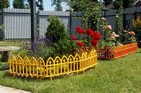 Делаем декоративные ограждения для клумб и цветников своими руками