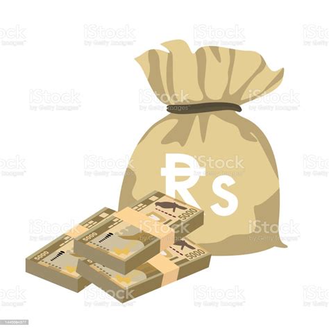 Sri Lanka Rupee Vector Illustration Sri Lanka Money Set Bundle