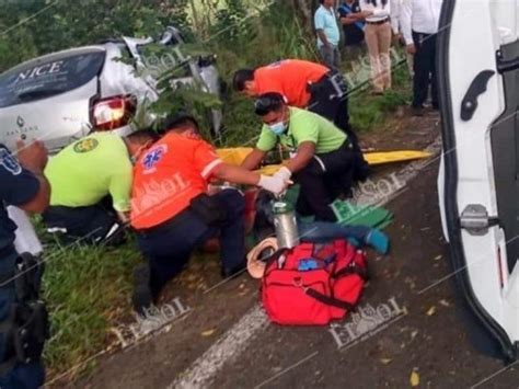 Accidente En La Carretera Villahermosa Frontera En La Curva De El Espino