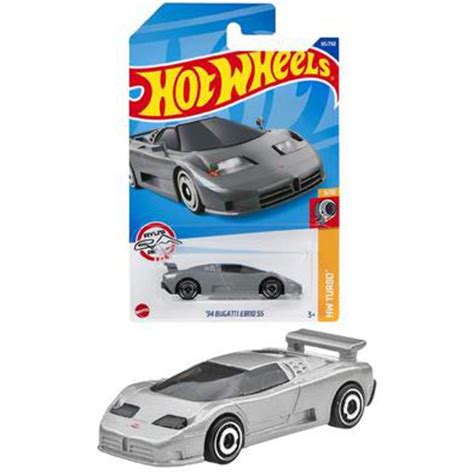 Hot Wheels Mainline Bugatti EB SS Silver Scale Daraz Bd