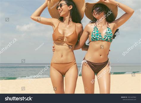 Стоковая фотография Asian Sexy Young Girls Bikini Smiling Shutterstock