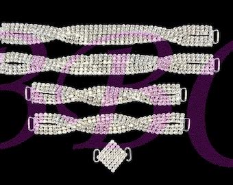 Crystal Rhinestone Bikini Connector Pc Set NPC IFBB Competition