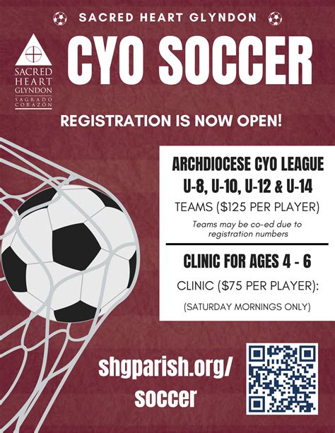 2026 Sacred Heart Cyo Soccer Registration Sacred Heart Parish