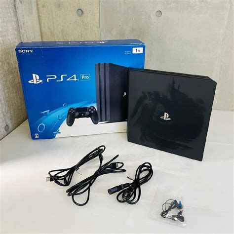 【やや傷や汚れあり】sh010285 1円～ Sony Playstation4 Ps4 Pro ジェット・ブラック 1tb Cuh