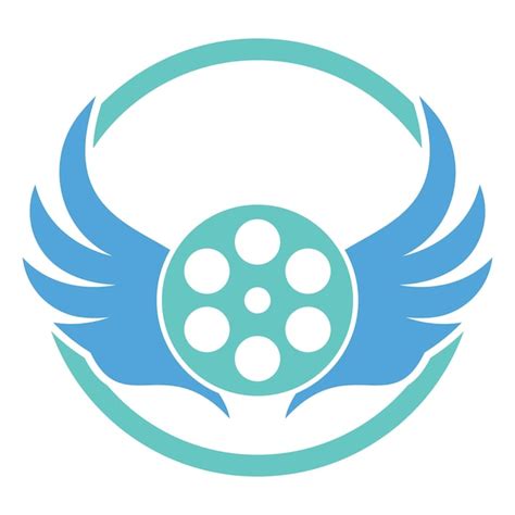 Premium Vector Wing Film Logo Template Design Vector Icon Illustration