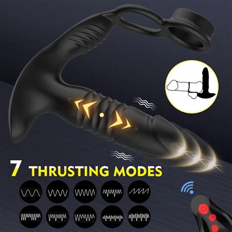 Telescopic Anal Plug Dildo Male Prostate Massager Vibrator Sex Toy For Men Women Ebay