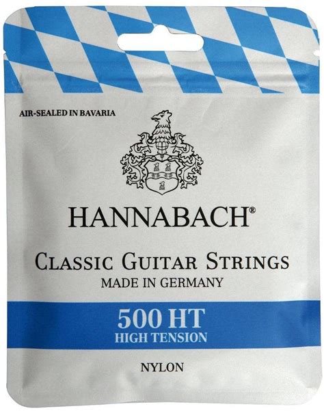 Hannabach Cuerdas Para Guitarra Cl Sica Serie Tensi N Alta