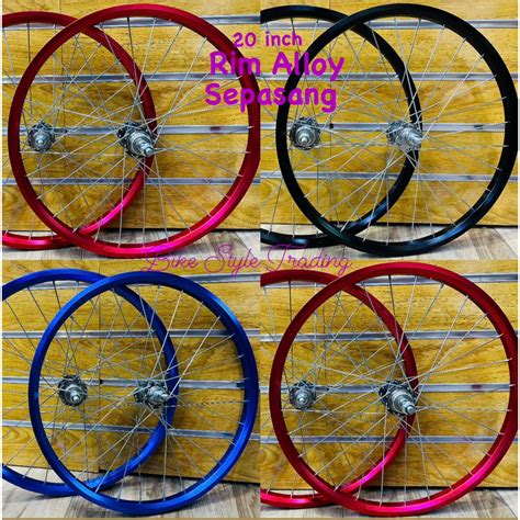 Rim Basikal 20 Bicycle Alloy Rim Bmx Wheel Set Alloy Rim Basikal