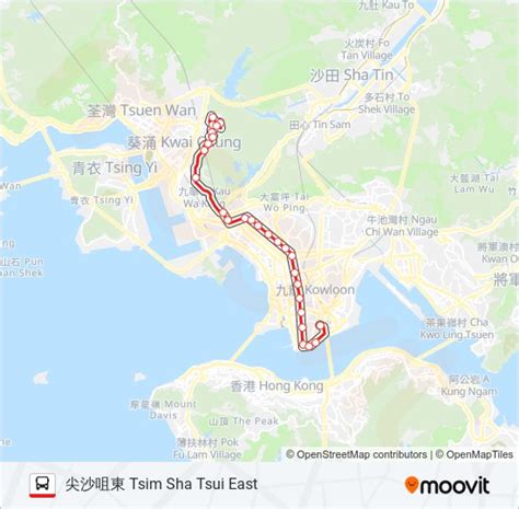 35a Route Schedules Stops Maps 尖沙咀東 Tsim Sha Tsui East Updated