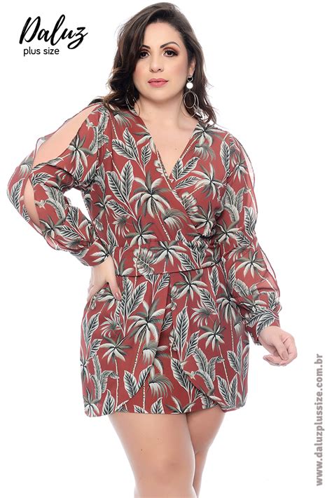 Vestido Plus Size Fabbia Vestidos Casuais Roupas Femininas Plus Size