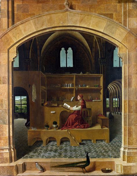 Saint Jerome in his Study by Antonello da Messina (Illustration