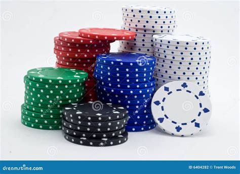 Poker Chips stock photo. Image of green, spade, black - 6404282