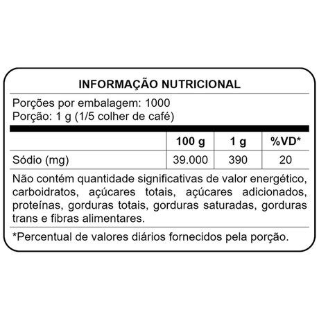 Sal Marinho Integral de Mossoró Fino Smart 1kg Sal Marinho Integral