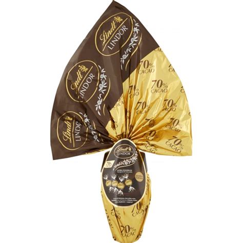 Lindt Lindor Uovo Di Pasqua Cioccolato Extra Fondente 70 Cacao Gr 320