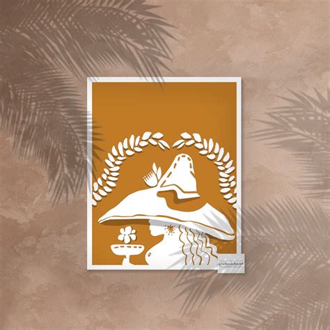 Orange Nude Flower Sombrero Woman With Tequila Illustration Art Print