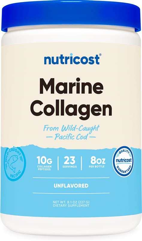 Amazon NAKED Marine Collagen Peptides Protein Powder Unflavored
