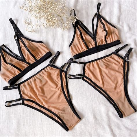 Nude Sheer Underwear Etsy Australia