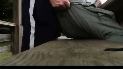 Boy Cumming In Ass On A Bench