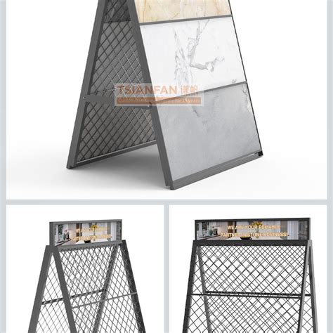 Customize Wholesale Quartz Stone Floor Metal Display Stand Supplier Sg