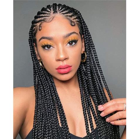 Braided Two Cornrow Wig Munimoro Gob Pe