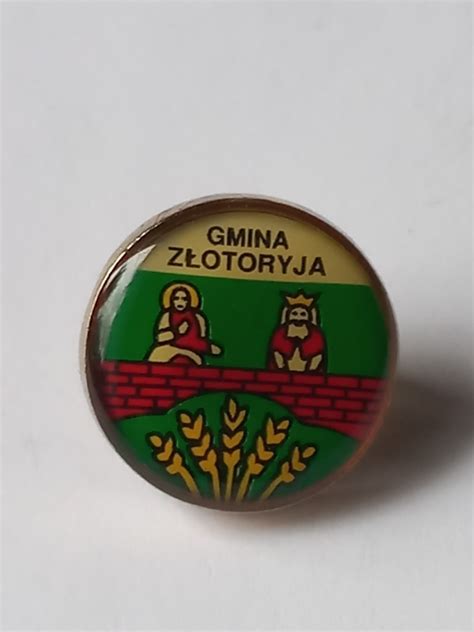 Herb gmina Złotoryja przypinka pin odznaka wpinka Siedlce Kup teraz