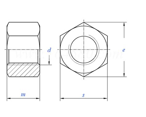 DIN 6330 - 2003Hexagon Nuts with a Height of 1.5d