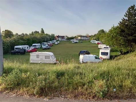 Unauthorised traveller encampment on Hearsall Common ordered to leave