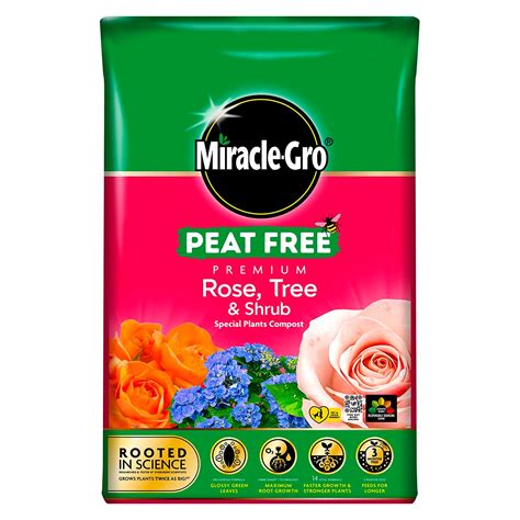 Miracle Gro Rose Tree And Shrub Peat Free Compost 40l Gardening Yorkshire Trading Company