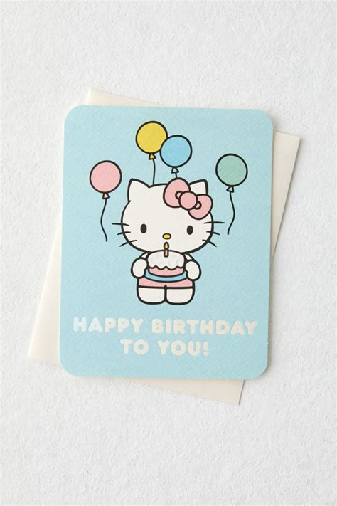 Hello Kitty Birthday Card | Urban Outfitters Australia - Clothing ...