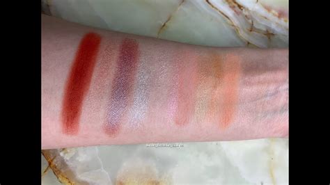 Swatches Of The Naked Cyber Eyeshadowpalette From Urban Decay Youtube