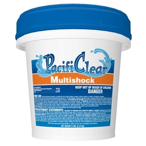 Pacificlear F135005040pc Multi Shock Pool Chemical 5 Lb Pail Granular