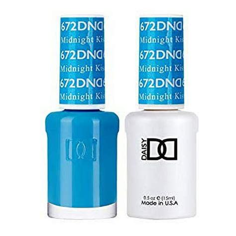 Dnd Nail Polish Gel And Matching Lacquer Set 672 Midnight Kiss