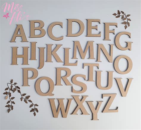 Letras Mdf Grande - Letras de madera MDF / Letras grandes / MDF cortado con láser 3MM ...