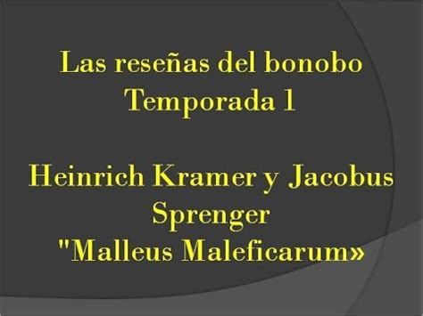 Rese A Temporada Heinrich Kramer Y Jacobus Sprenger Malleus