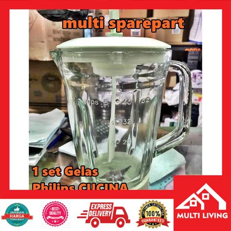 Jual Set Gelas Philips Hr Hr Cucina Kaca Shopee Indonesia