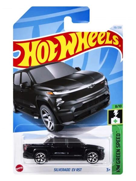 HTD57 Hot Wheels машинка металлическая игрушка коллекционная масштабная модель Silverado EV RST