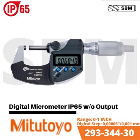 Jual Mitutoyo 293 344 30 Digimatic Micrometer 0 1 Inch Digital
