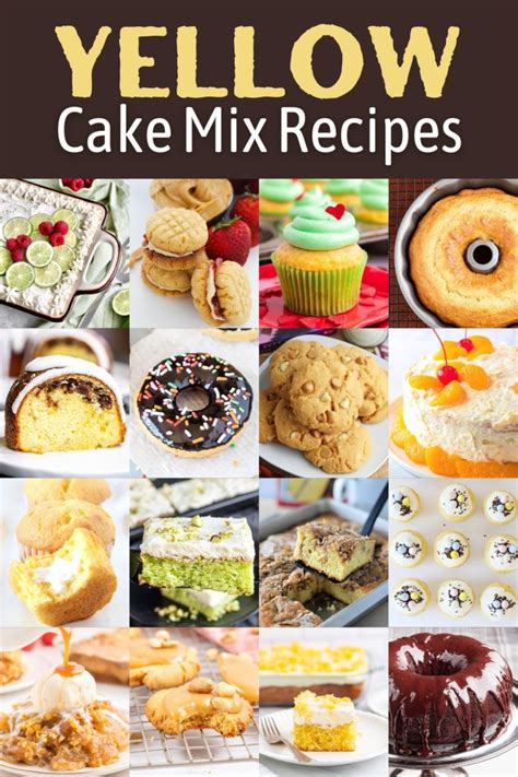 Yellow Cake Mix Recipes Golden Sweet Treats Diy Candy