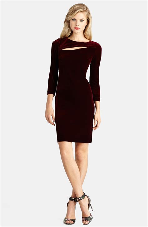 Donna Morgan Cutout Velvet Sheath Dress Nordstrom