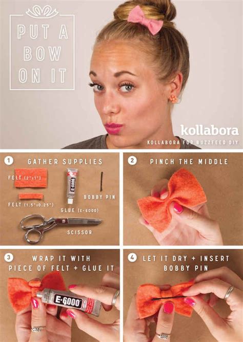 Diy Ways To Put A Bow On It Diy Hair Bows Felt Hair Bows Diy