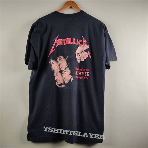 1988 Metallica Damaged Justice XL TShirtSlayer TShirt And